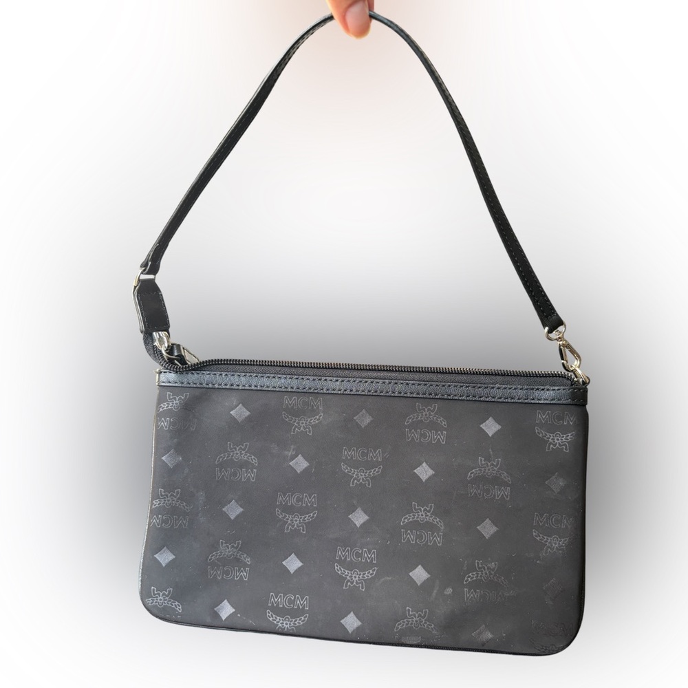 MCM Black Nylon Wristlet